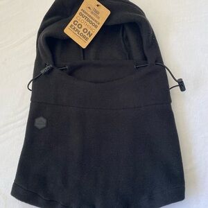 Tough Outfitters Black Balaclava Ski Mask - Windproof Winter Face Mask  One Size